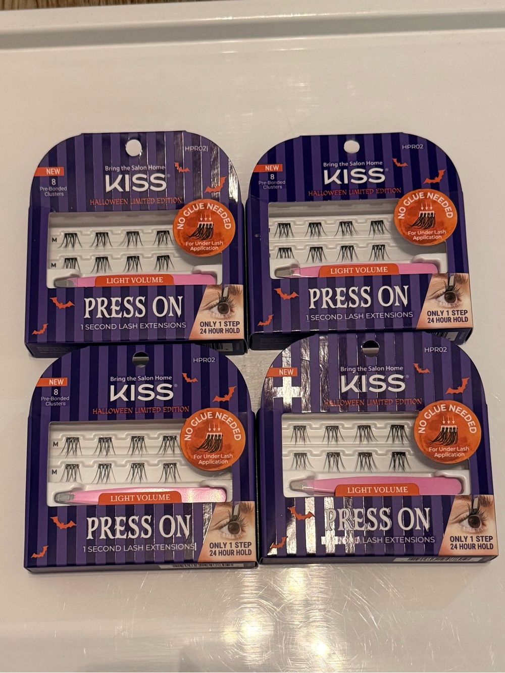 KISS Light Volume Press On Halloween Lash Extensions (Bundle of 4)